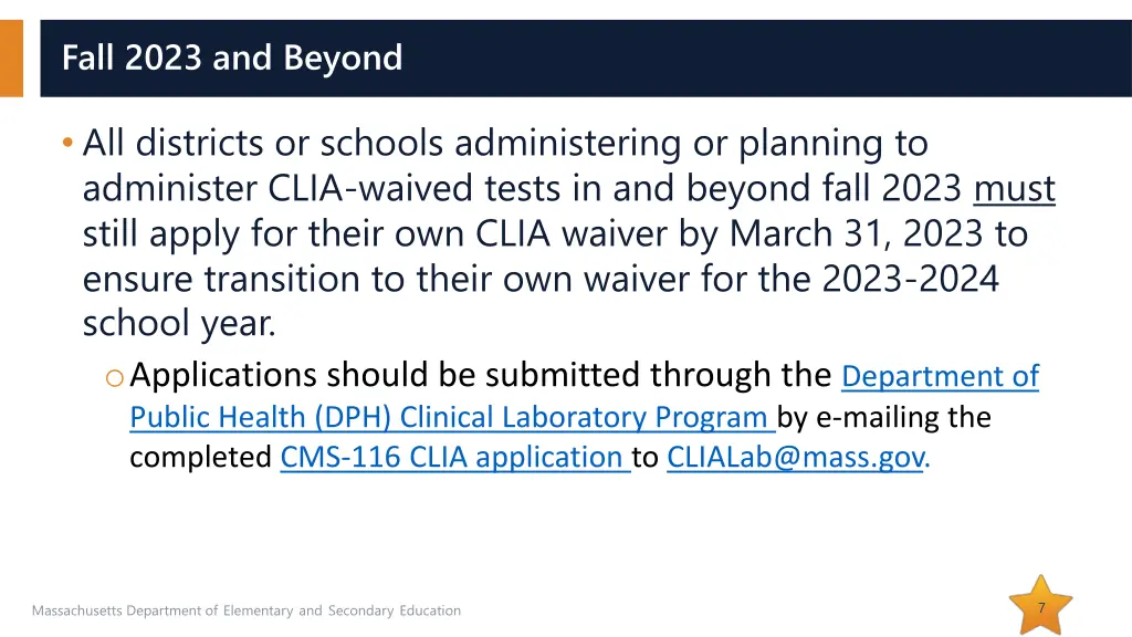 fall 2023 and beyond