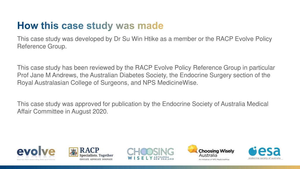 how this case study was made