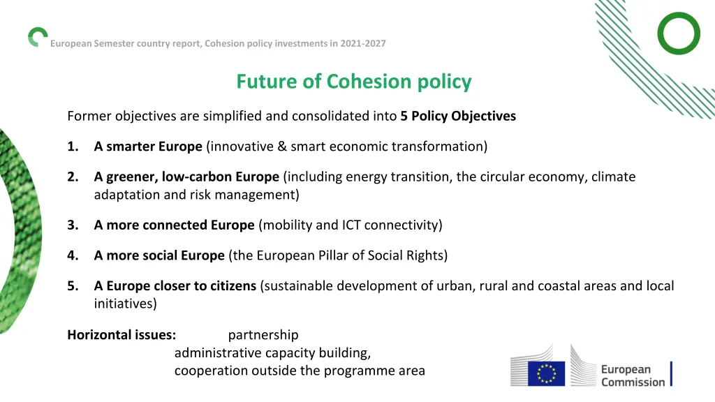 european semester country report cohesion policy 1