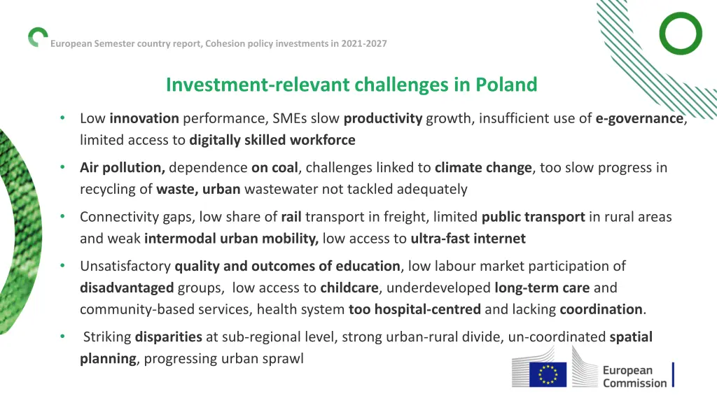 european semester country report cohesion policy 5