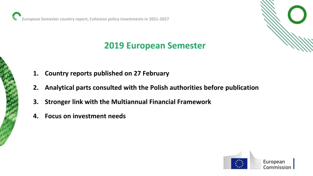 european semester country report cohesion policy