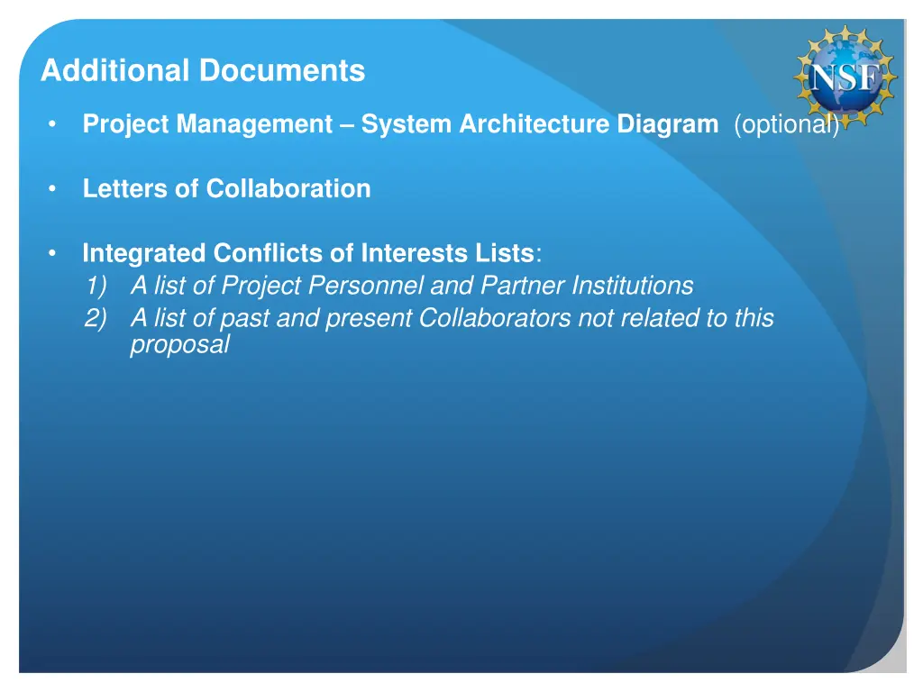 additional documents