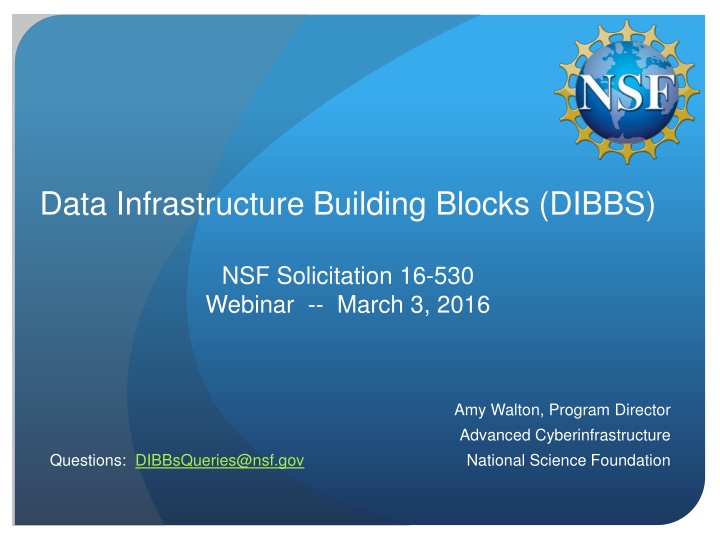 data infrastructure building blocks dibbs