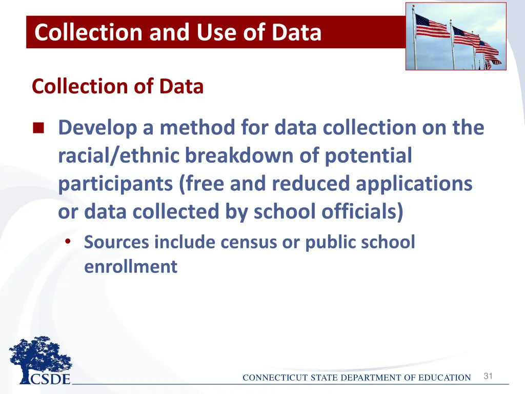 collection and use of data
