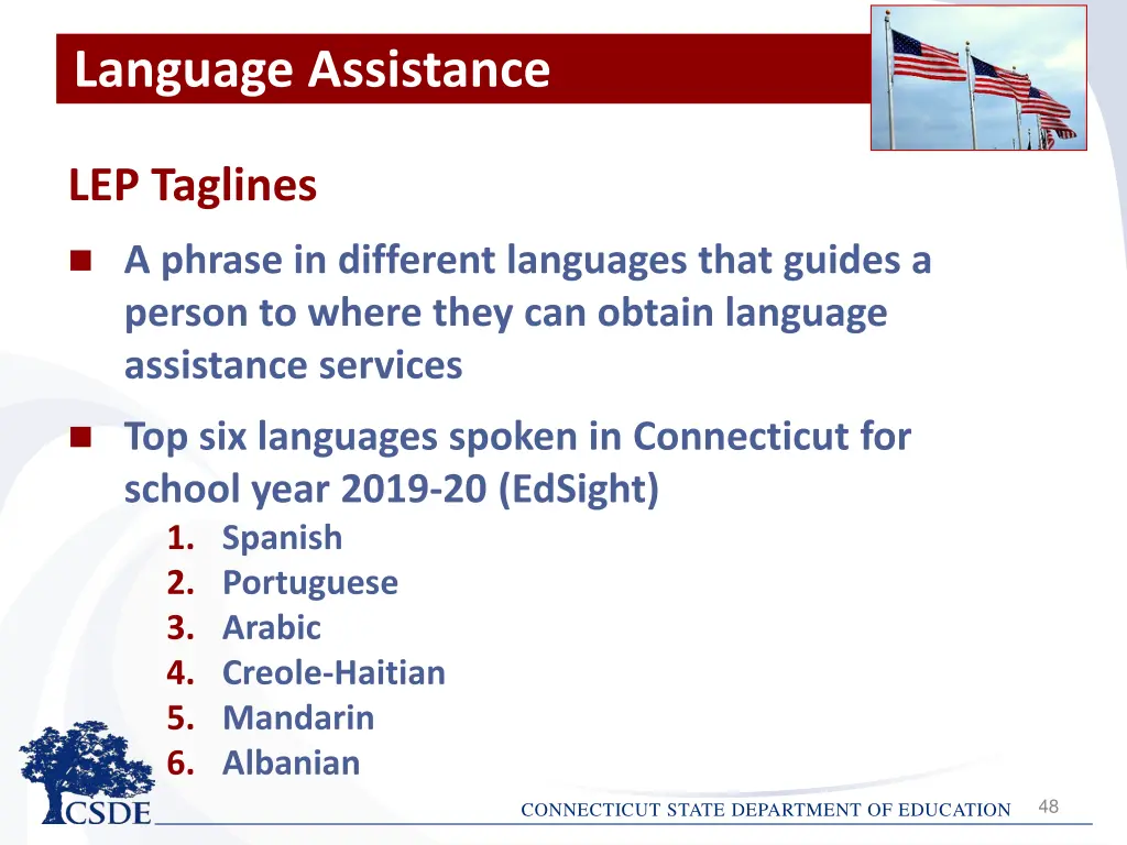 language assistance 7