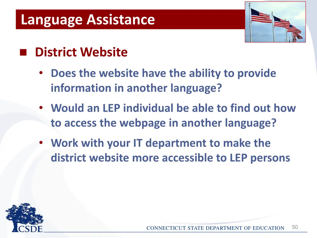 language assistance 9