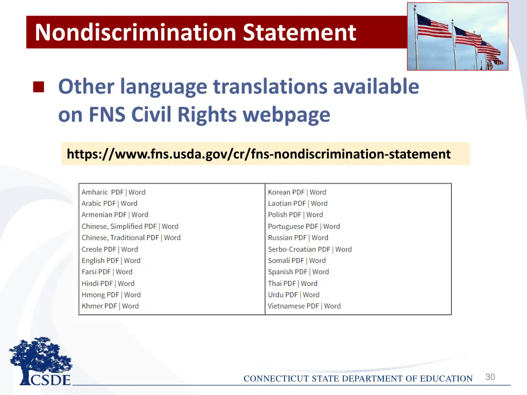 nondiscrimination statement 4