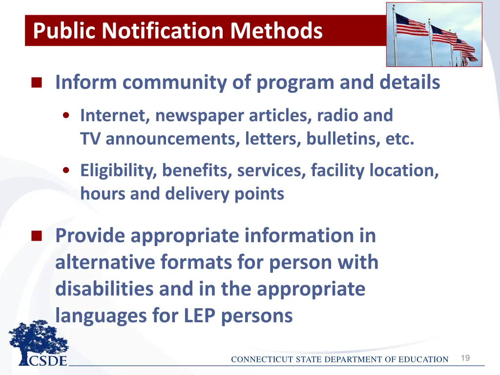 public notification methods