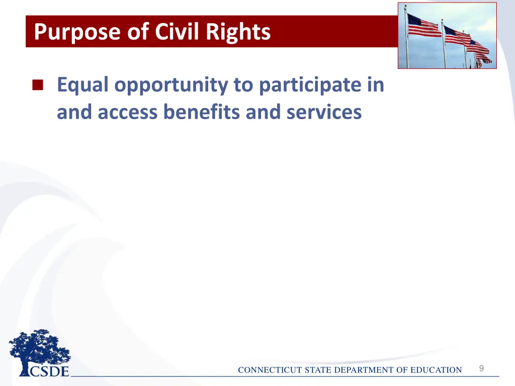 purpose of civil rights
