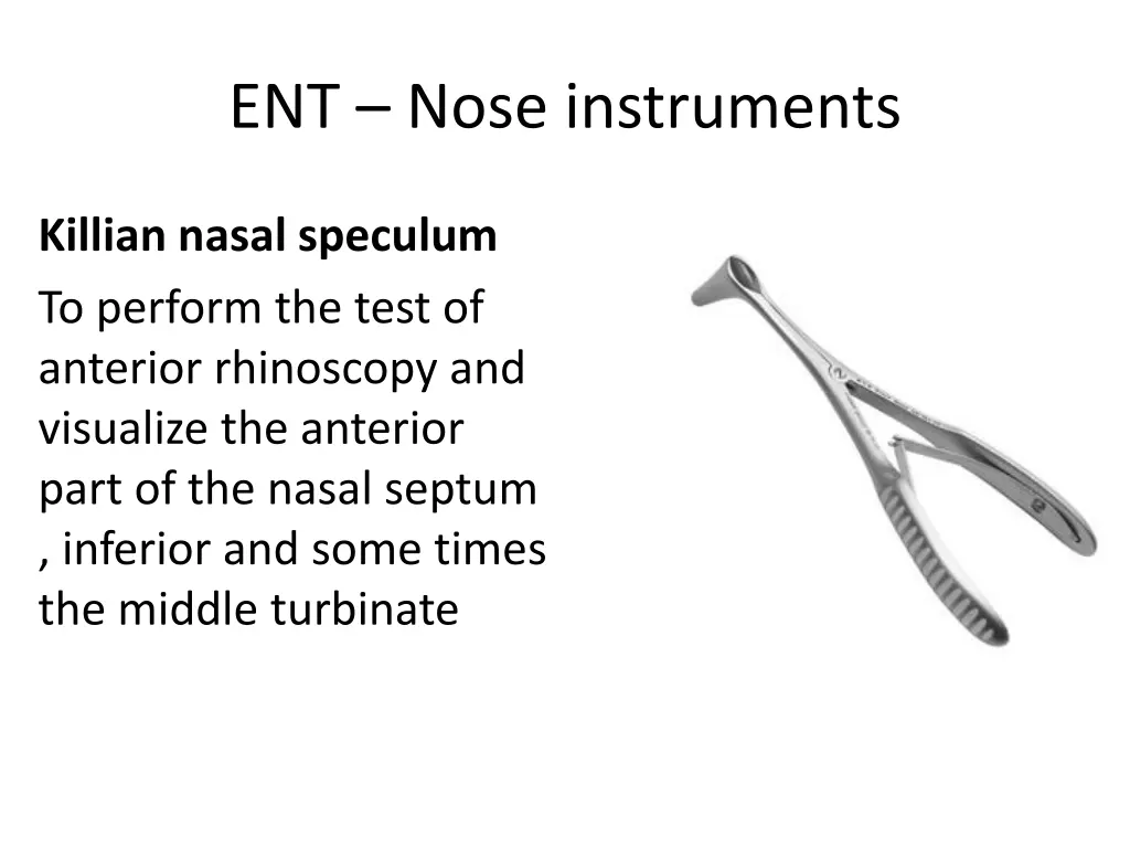 ent nose instruments