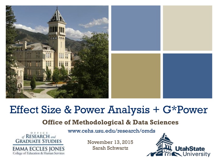 effect size power analysis g power office