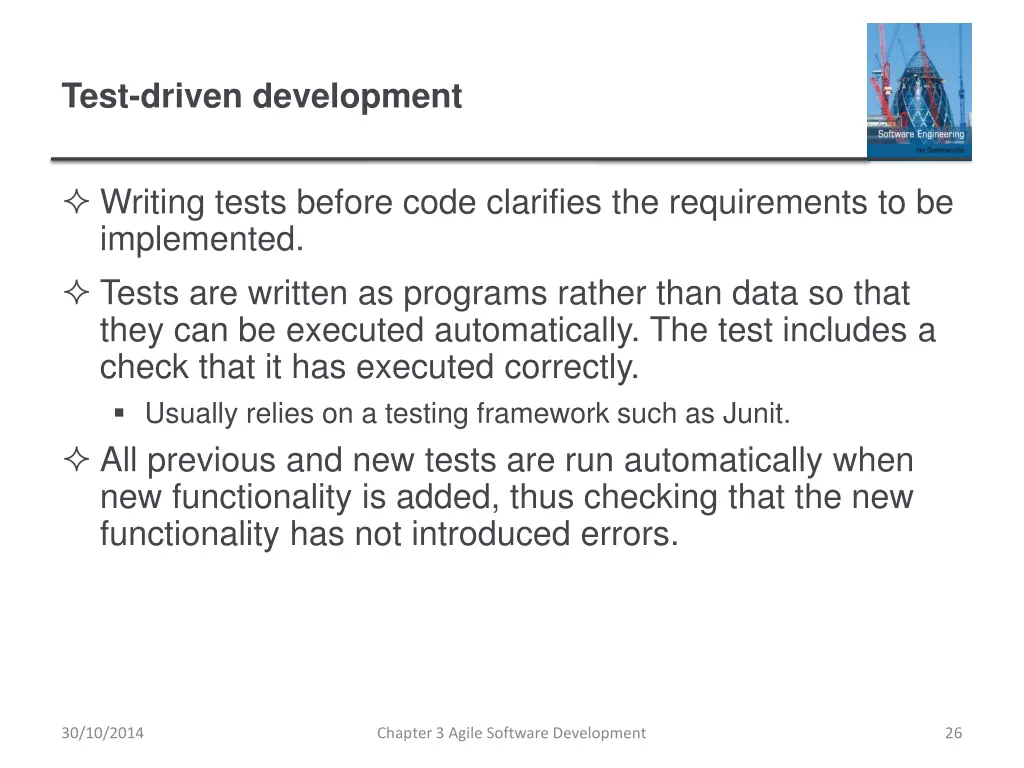 test driven development