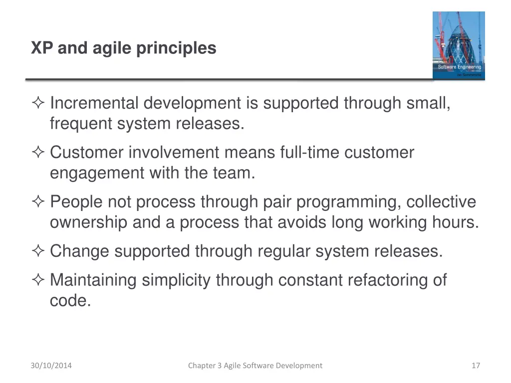 xp and agile principles