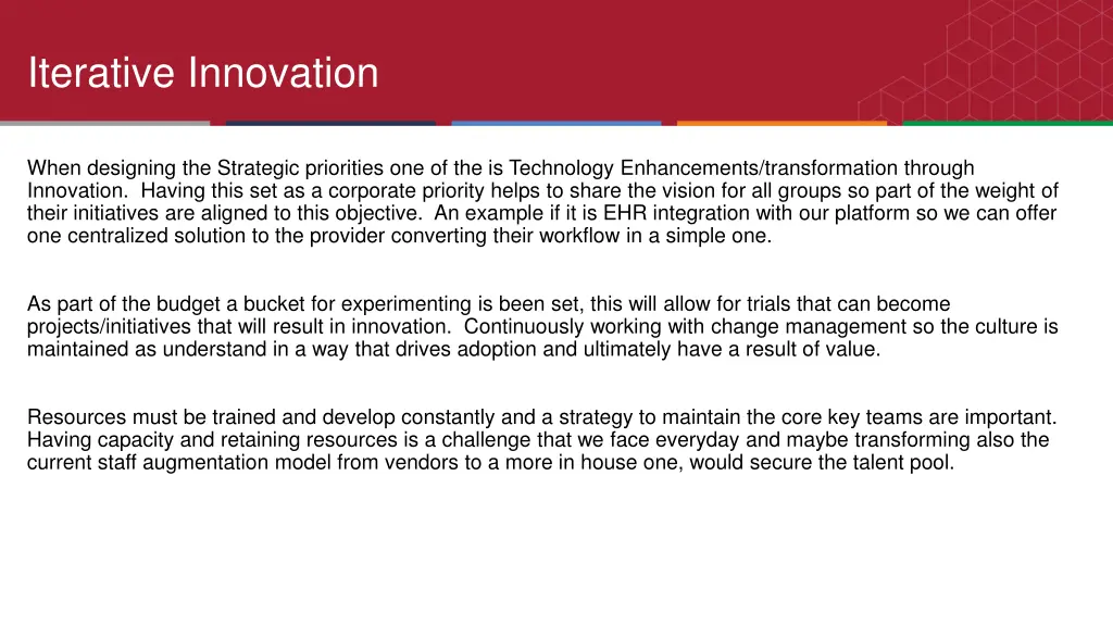 iterative innovation