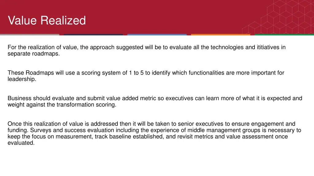 value realized