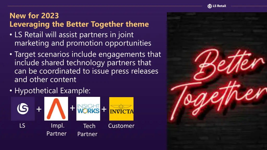 new for 2023 leveraging the better together theme