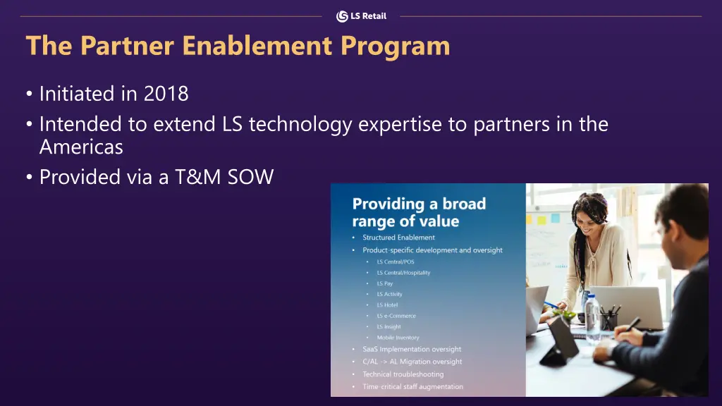 the partner enablement program