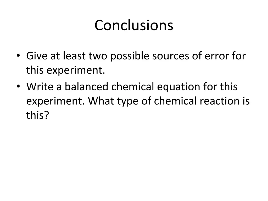 conclusions 1