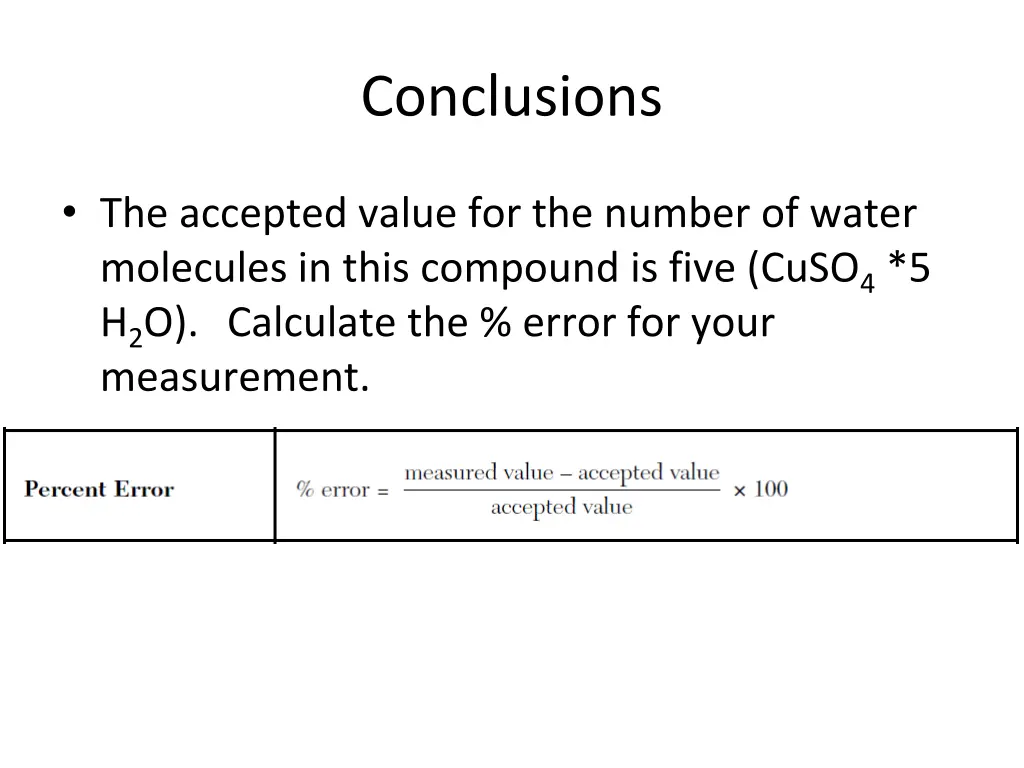 conclusions