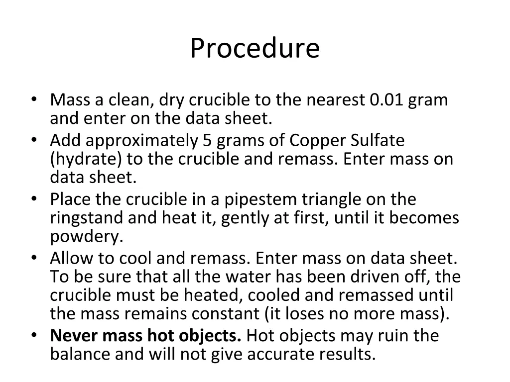 procedure