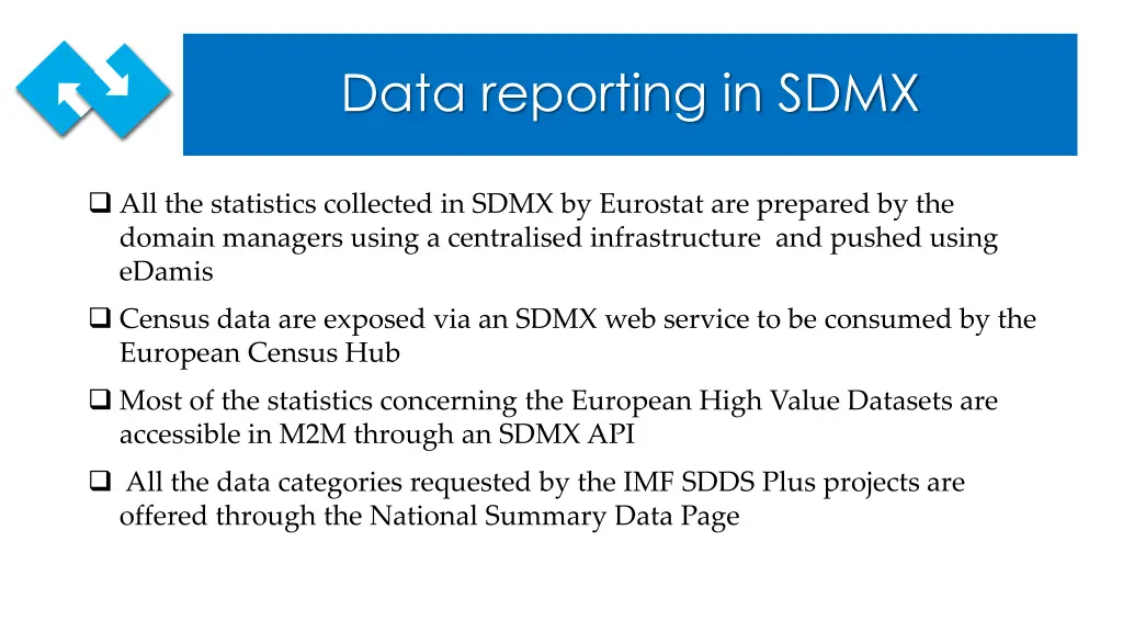 data reporting in sdmx