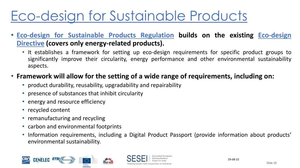 eco design for sustainable products