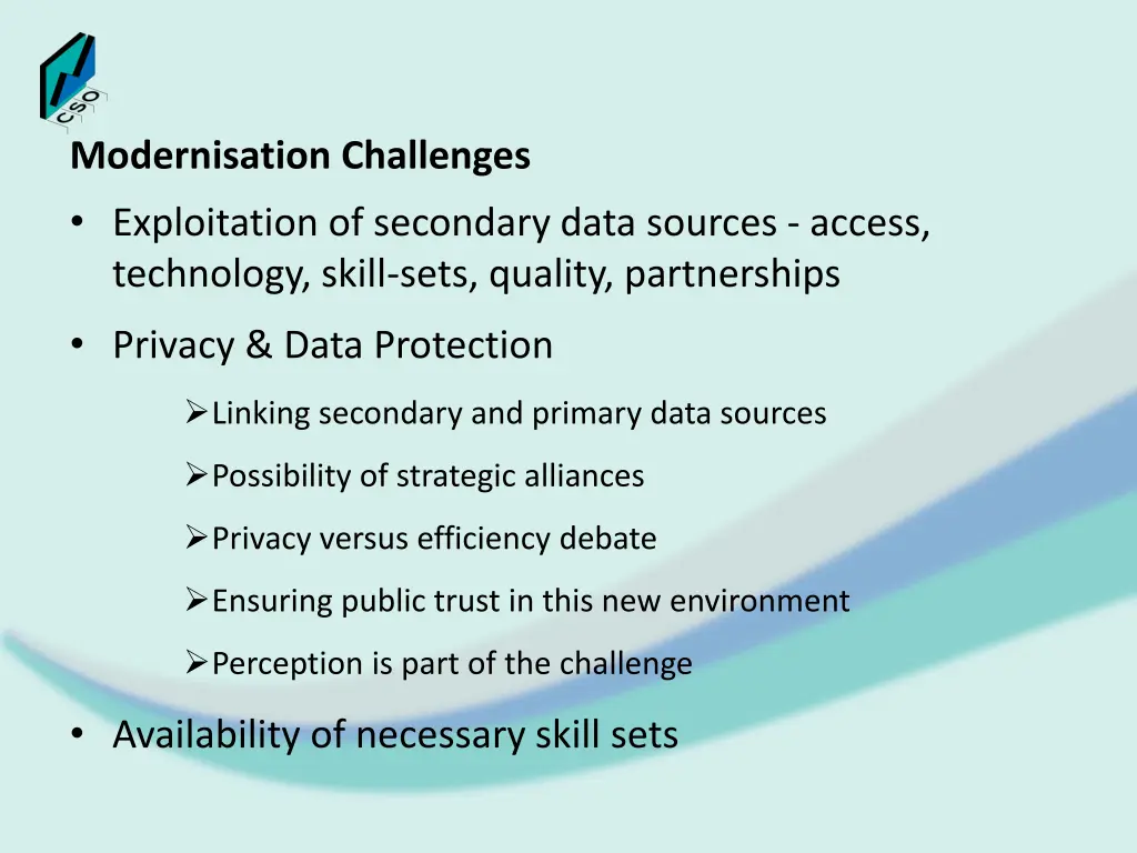 modernisation challenges exploitation