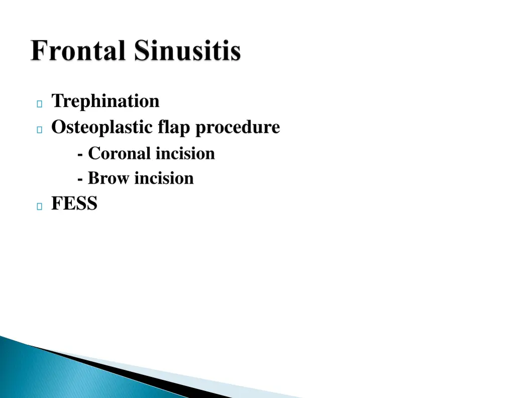 trephination osteoplastic flap procedure coronal