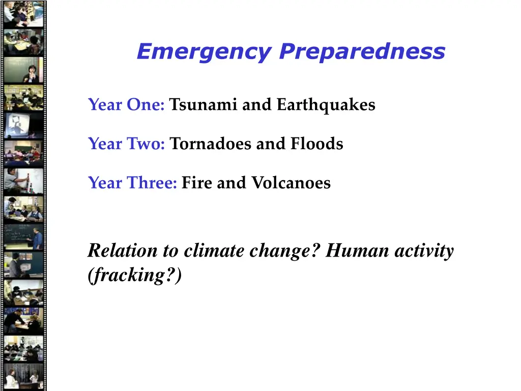 emergency preparedness
