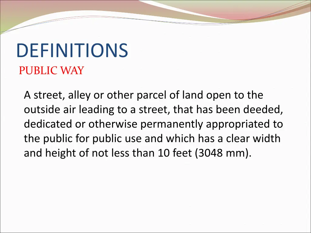 definitions public way