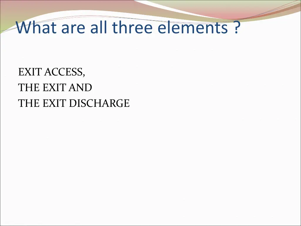 what are all three elements