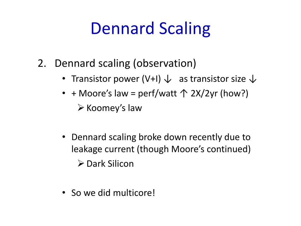 dennard scaling