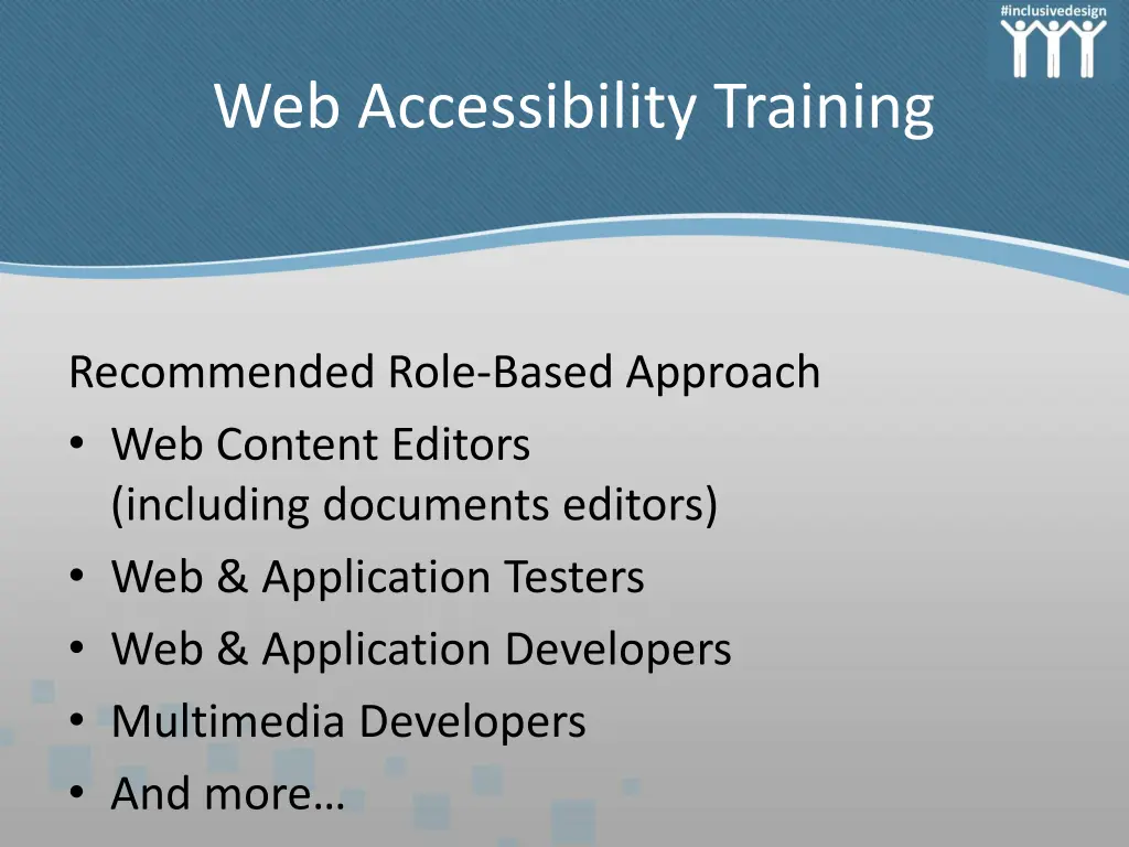 web accessibility training
