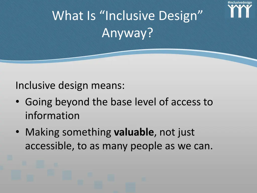 what is inclusive design anyway