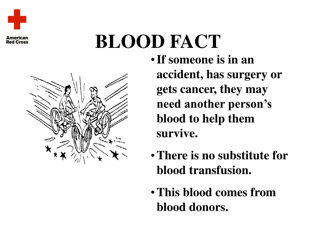 blood fact if someone is in an accident