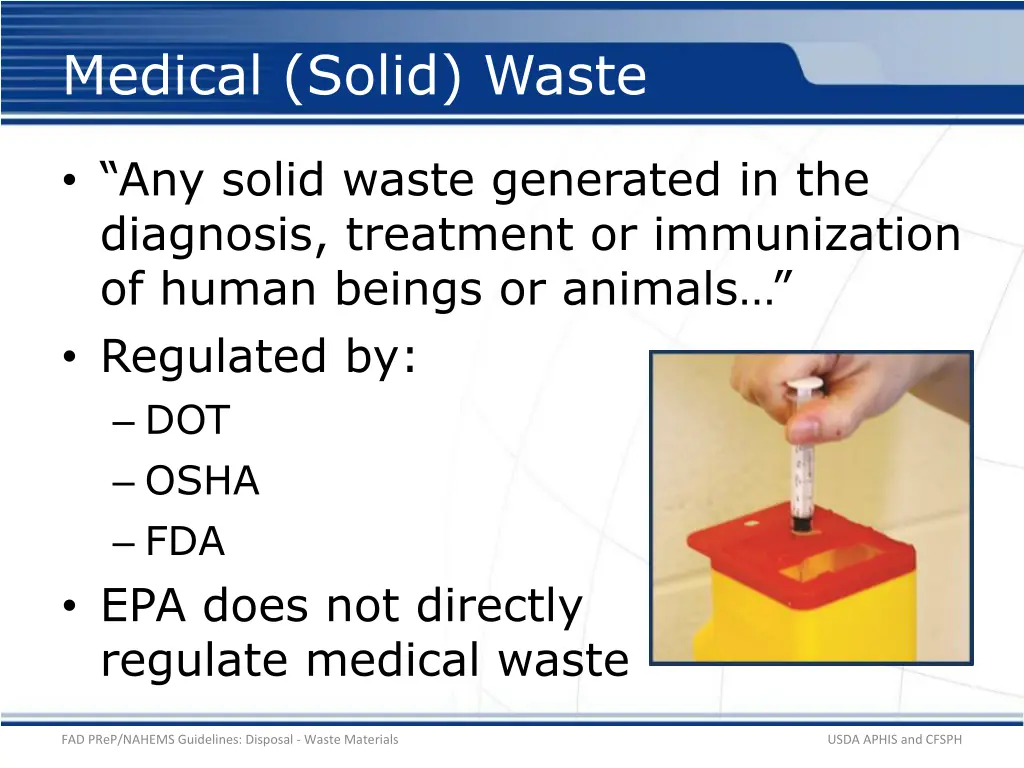 medical solid waste