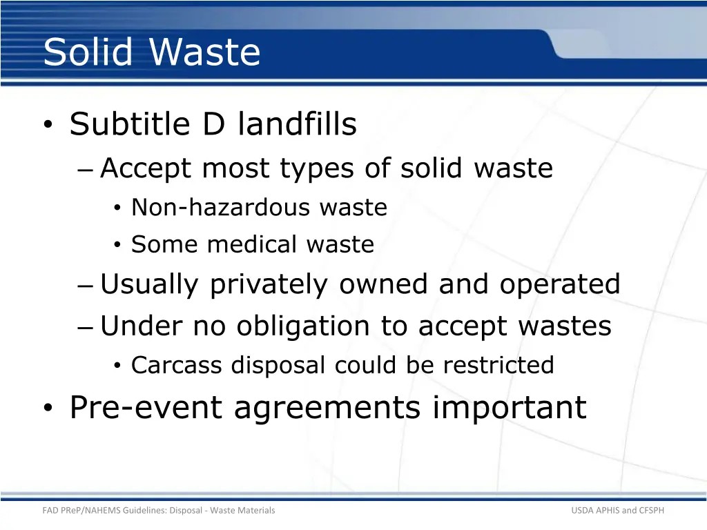 solid waste
