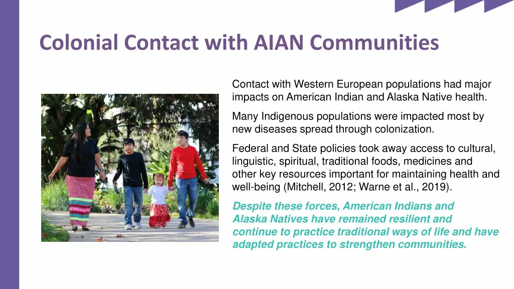 colonial contact with aian communities