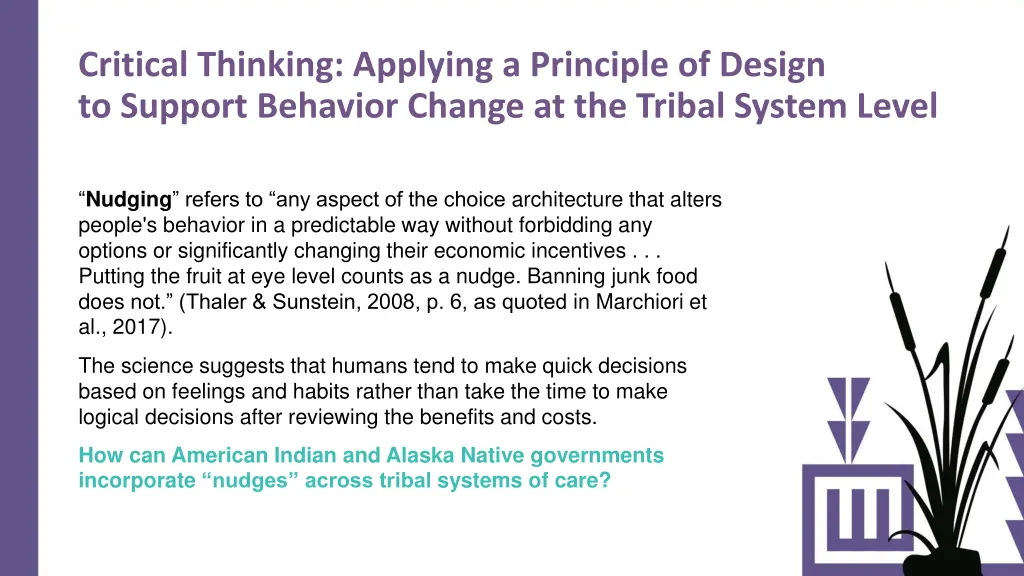 critical thinking applying a principle of design