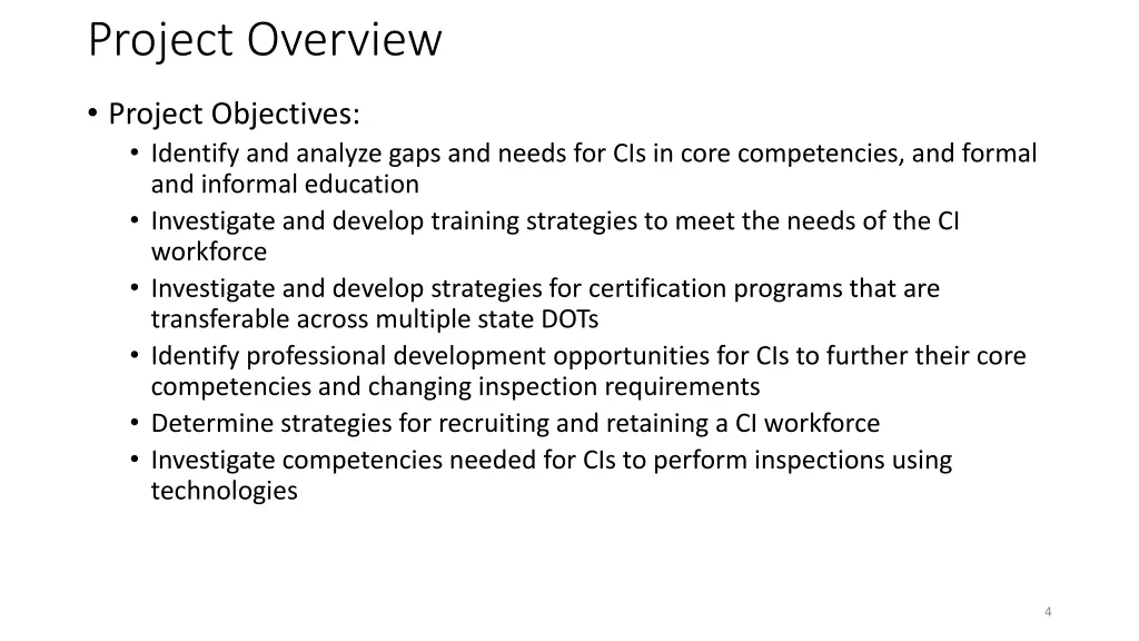 project overview 1
