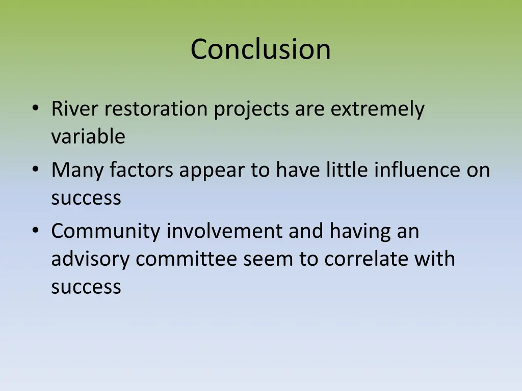 conclusion