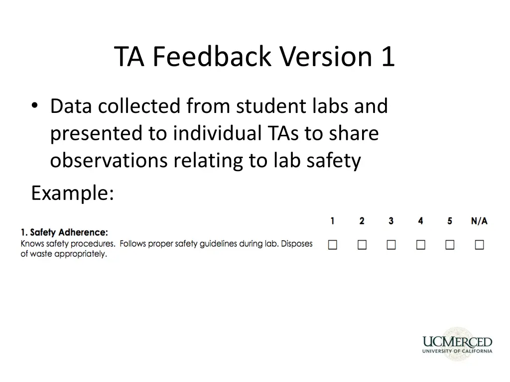 ta feedback version 1 1