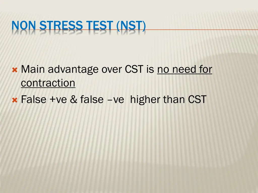 non stress test nst