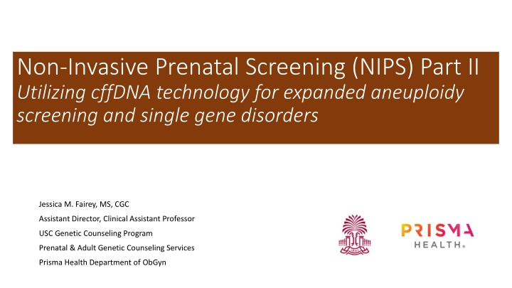 non invasive prenatal screening nips part