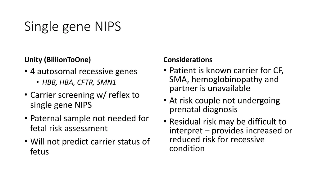 single gene nips 1