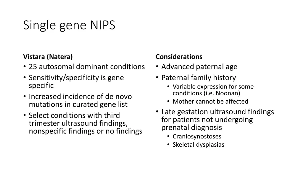 single gene nips