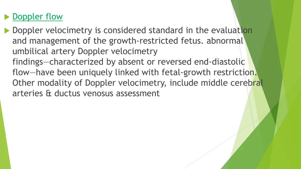 doppler flow doppler velocimetry is considered