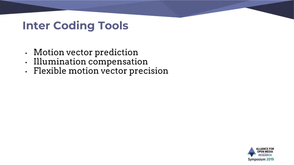 inter coding tools