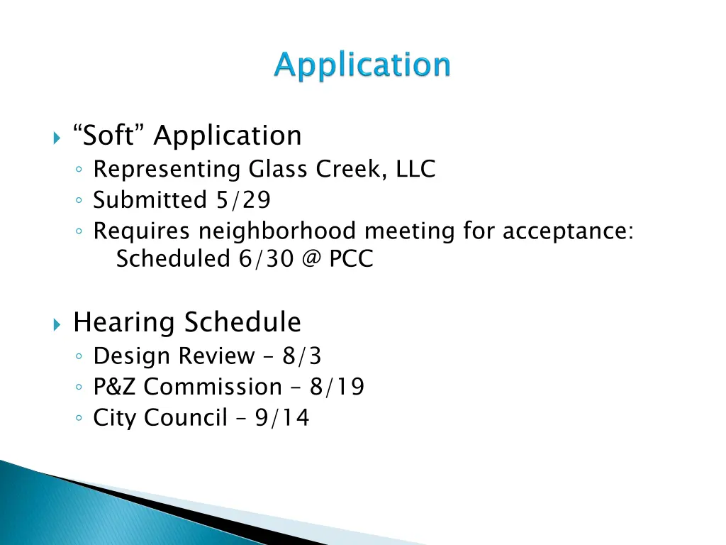 soft application representing glass creek