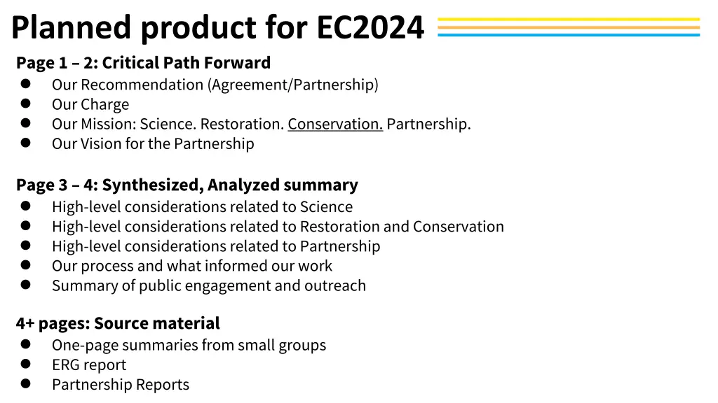 planned product for ec2024 page 1 2 critical path